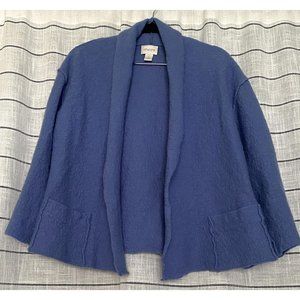 Chico's Wool Open Cardigan - Muted Blue